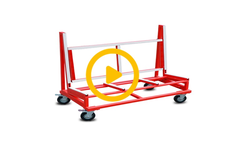 ABACO FOLDING TROLLEY FRAME (AFTF4332) Combined with ABACO EASY WORK SINGLE CARRY CLAMP (EWSCC50)