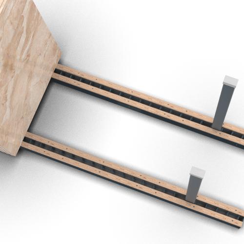 3000mm Bundle Slab Rack Base (Pair) - BSR010-AC1