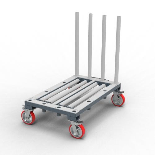 ADJUSTABLE POLES MOVING DOLLY 1500kg - AFCC50