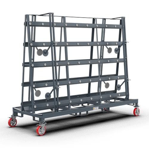 ABACO OVERSIZED GLASS TRANSPORT CART - AOGTC11879
