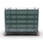 ABACO OVERSIZED GLASS TRANSPORT CART - AOGTC11879