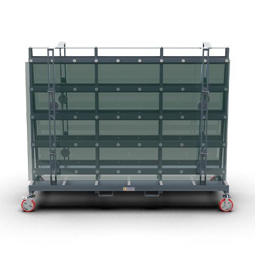 ABACO OVERSIZED GLASS TRANSPORT CART - AOGTC11879
