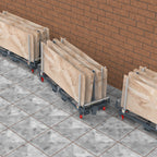 ADJUSTABLE HYBRID A-FRAME & RACK TRANSPORT TRAILER 1500kg - AMPT9743 