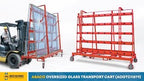 ABACO OVERSIZED GLASS TRANSPORT CART - AOGTC11879
