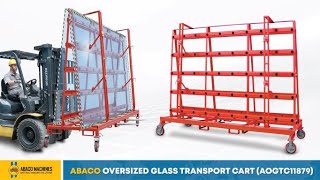 ABACO OVERSIZED GLASS TRANSPORT CART - AOGTC11879