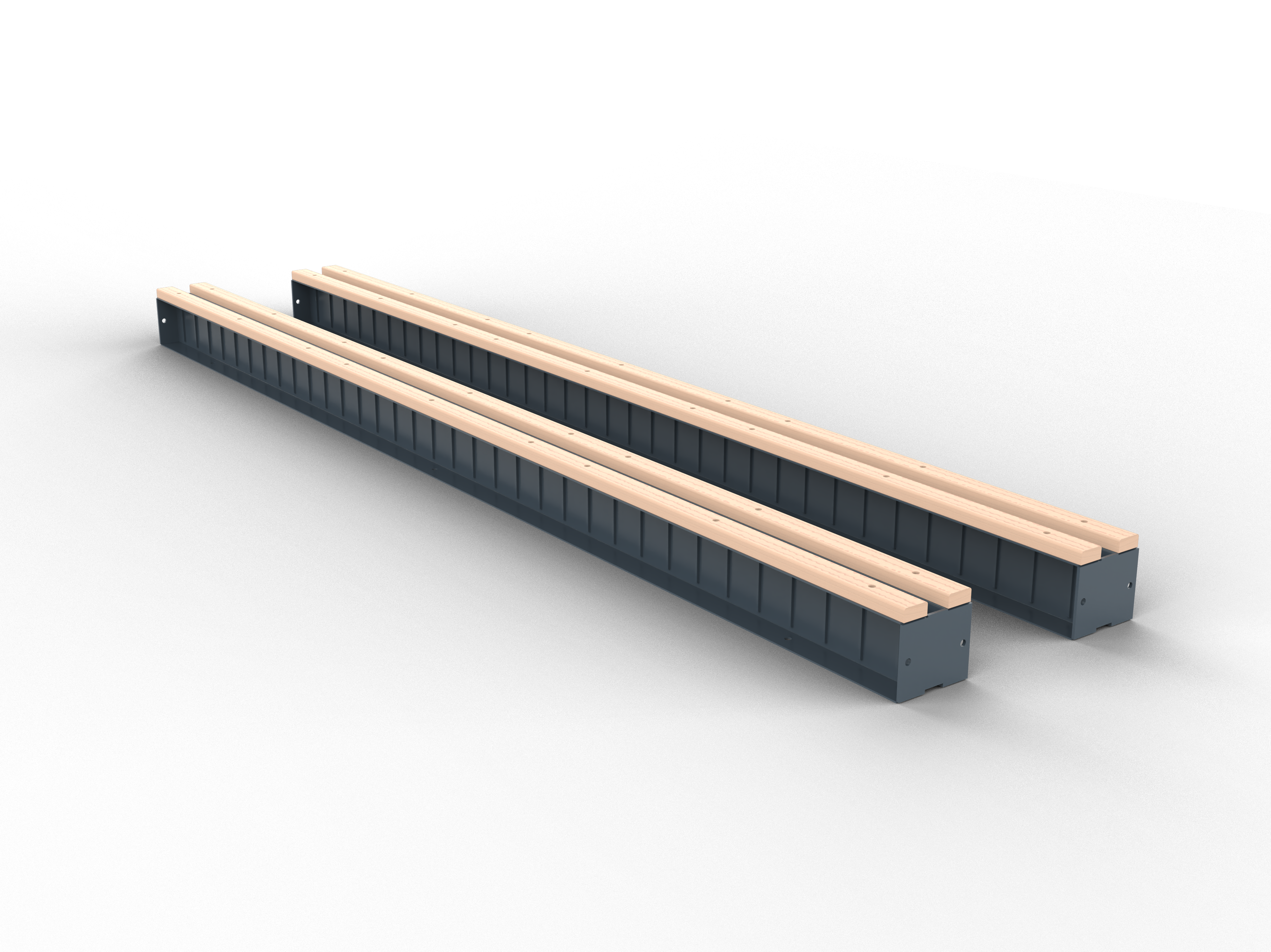 3000mm Bundle Slab Rack Base (Pair) - AQUBSR010-PRO
