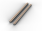 3000mm Bundle Slab Rack Base (Pair) - AQUBSR010-PRO