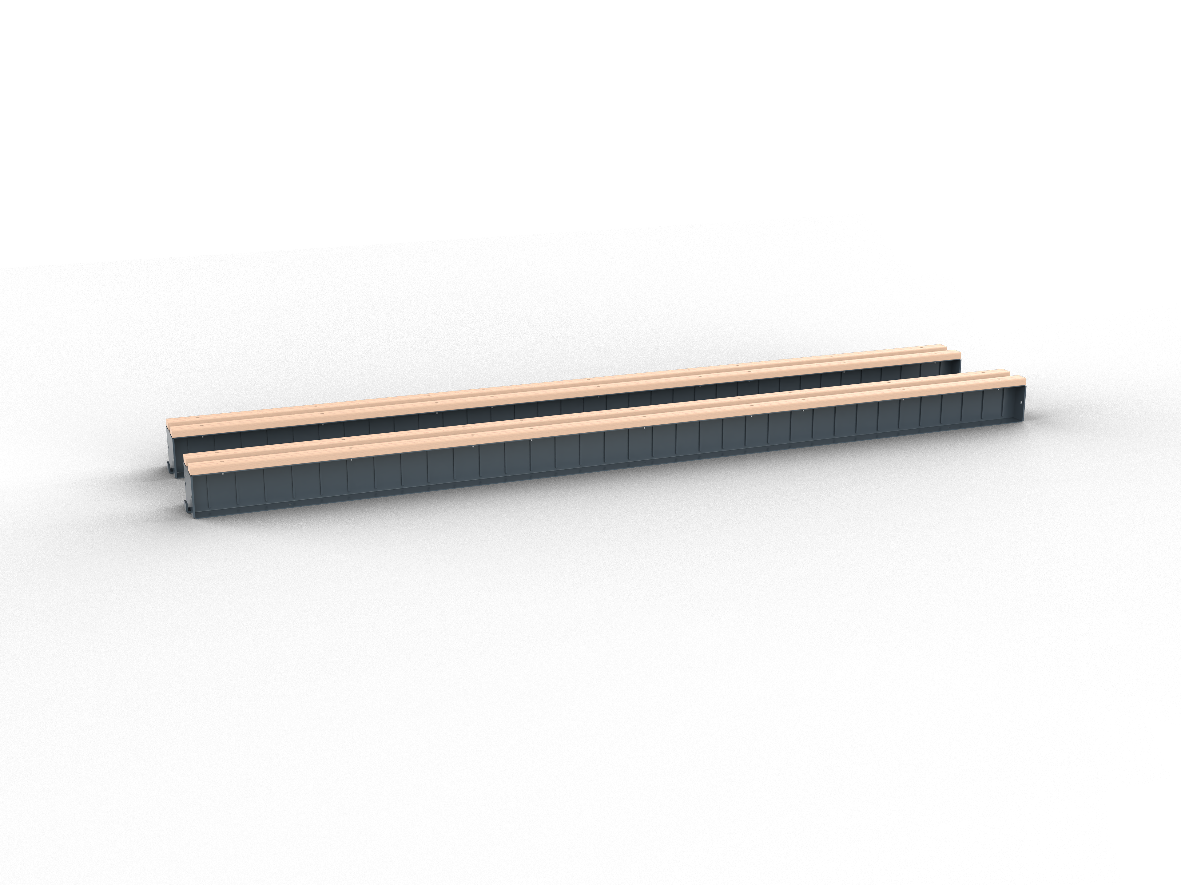 3000mm Bundle Slab Rack Base (Pair) - AQUBSR010-PRO