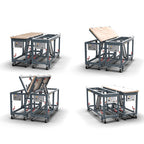 ABACO DUAL POLISHED FLIP TABLE - APFT7422
