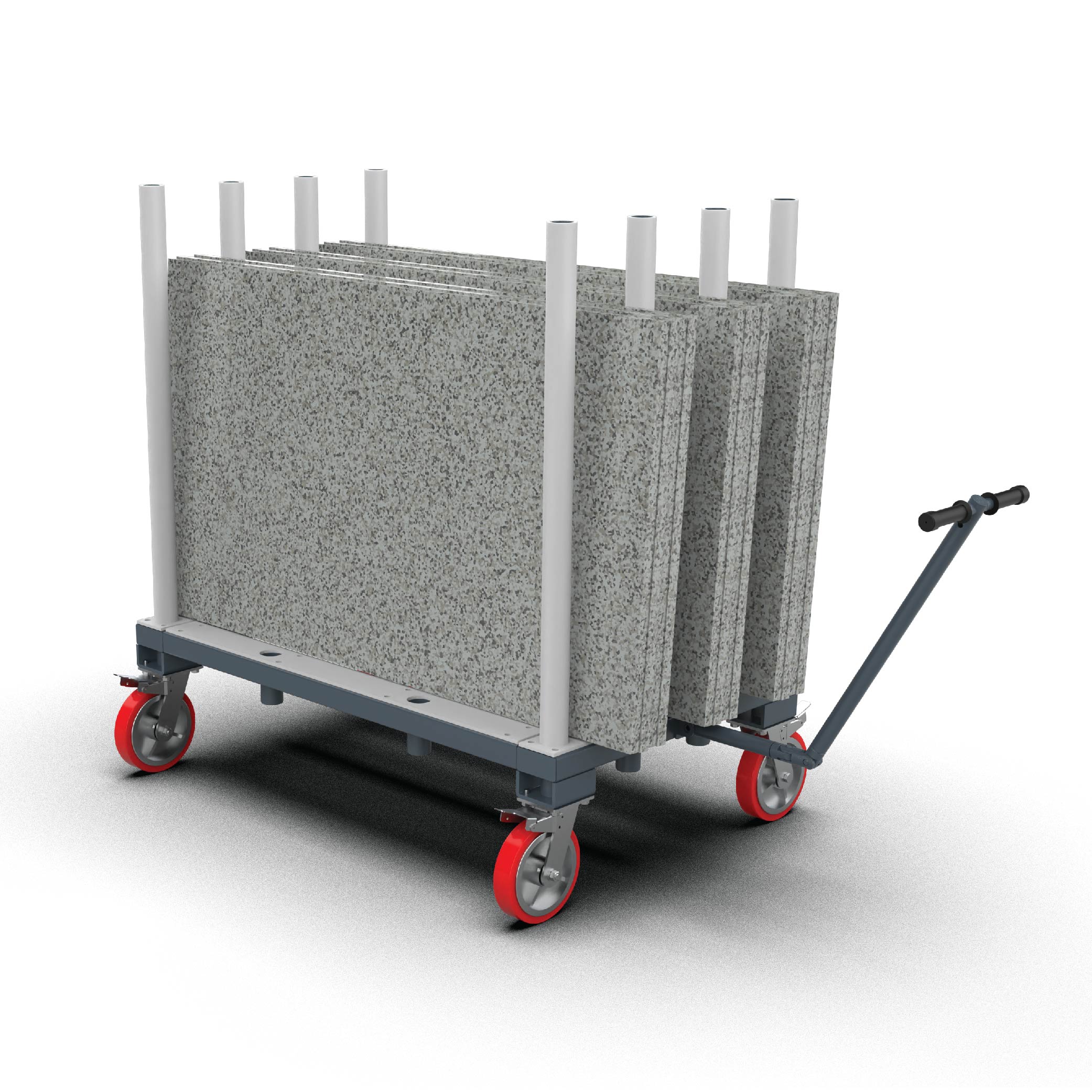 ADJUSTABLE POLES MOVING DOLLY 1500kg - AFCC50