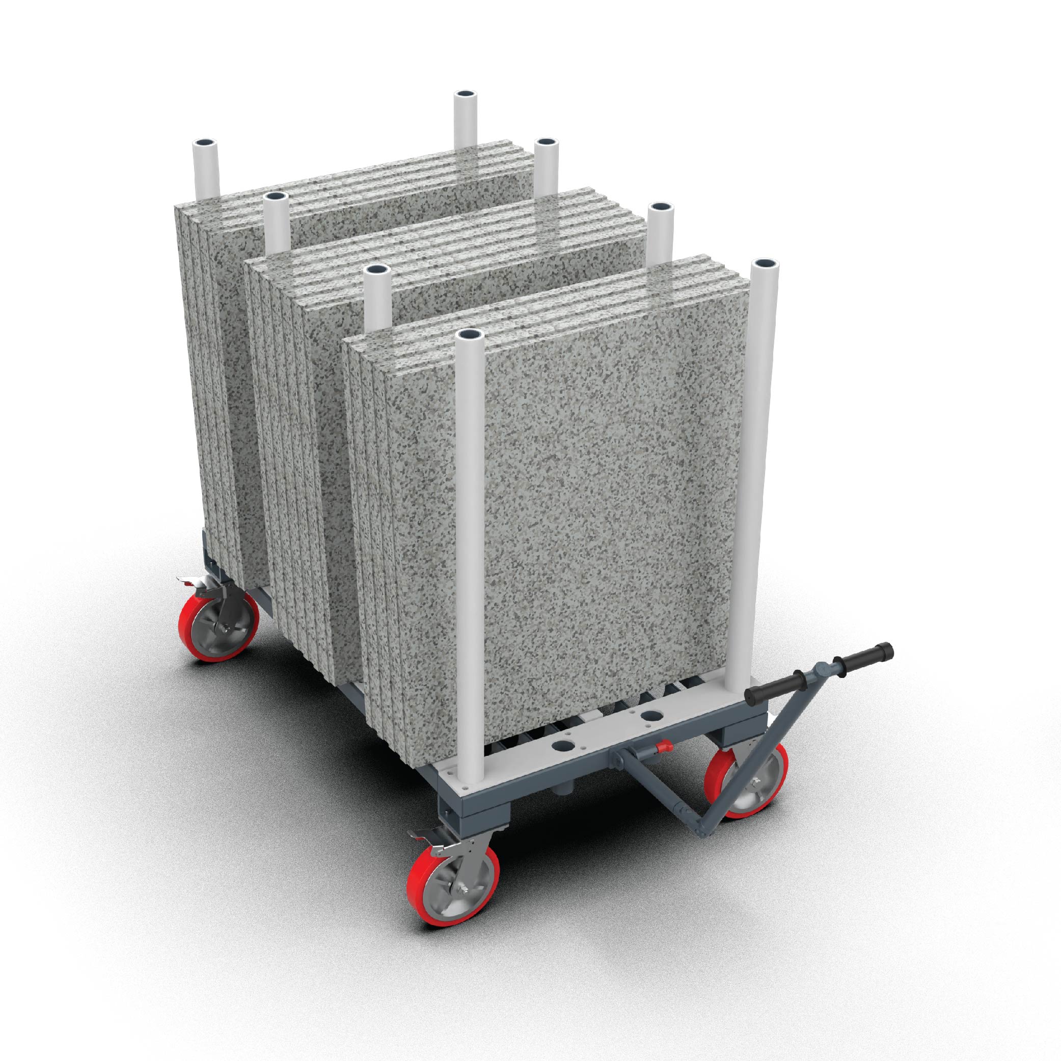 ADJUSTABLE POLES MOVING DOLLY 1500kg - AFCC50