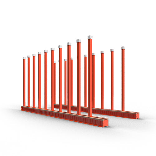 Slab Rack Post 50x50mm 1500mm high - AQUSR010-PRO 
