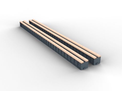 3000mm Bundle Slab Rack Base (Pair) - BSR010-AC1