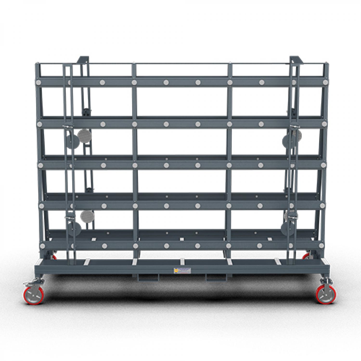 ABACO OVERSIZED GLASS TRANSPORT CART - AOGTC11879