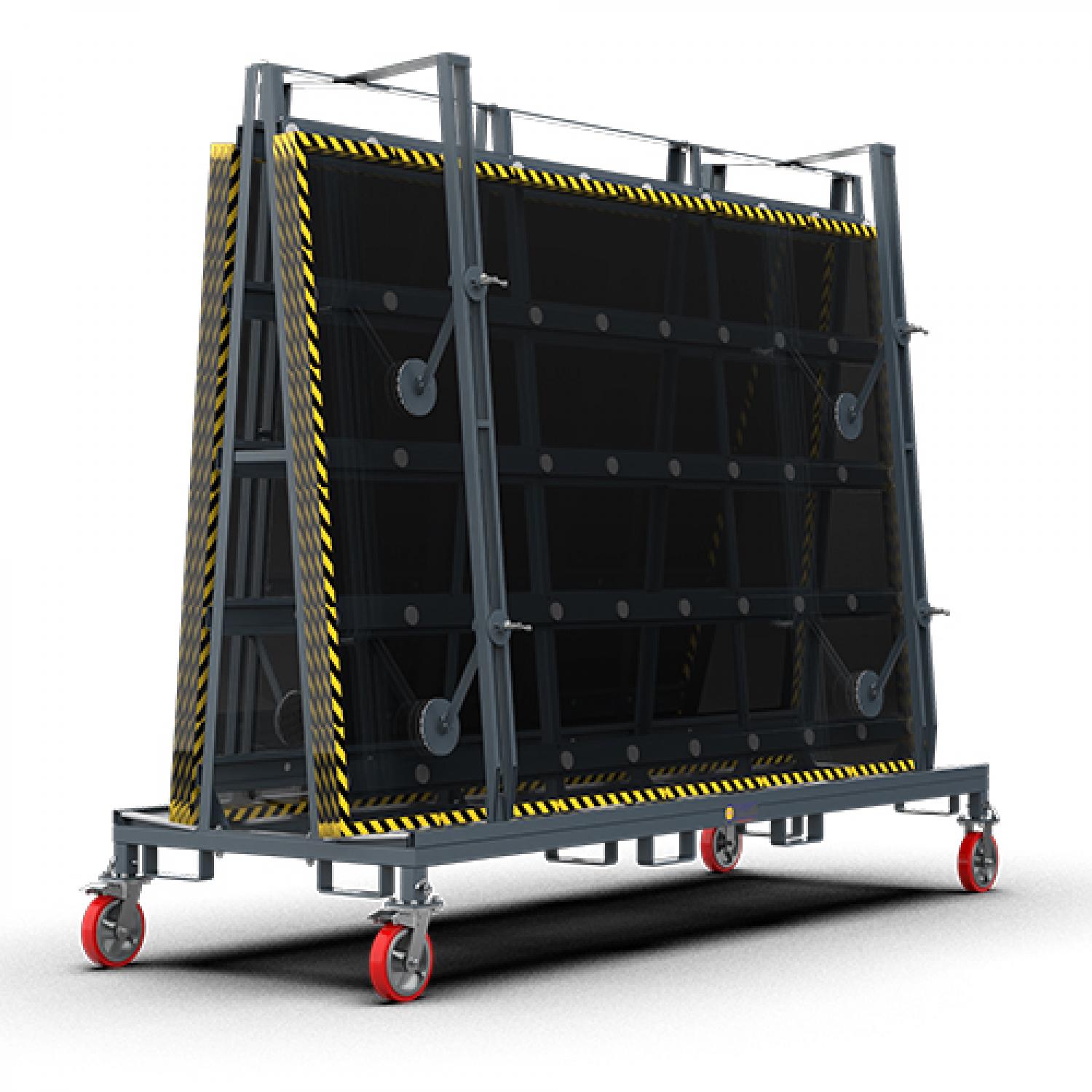 ABACO OVERSIZED GLASS TRANSPORT CART - AOGTC11879