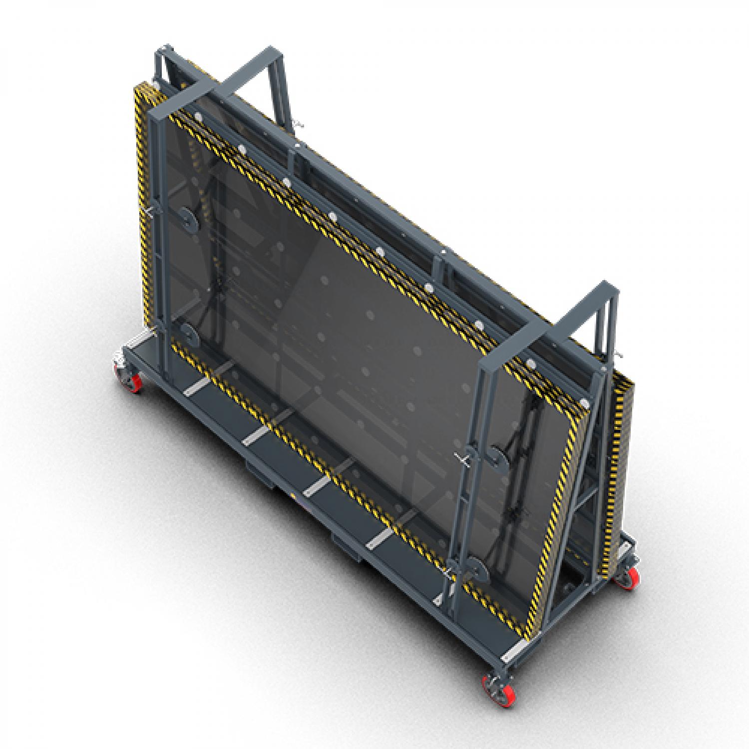 ABACO OVERSIZED GLASS TRANSPORT CART - AOGTC11879